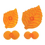 Plastic hydrangea flower petal and leaf cutters.