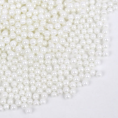 4mm sugar pearls Pearl White 80g