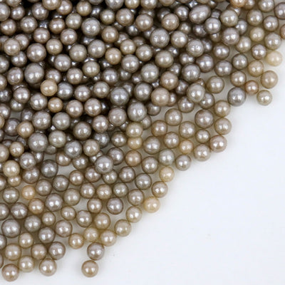 4mm sugar pearls Pearl Silver 80g