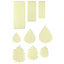 set 9 plastic leaf veining tools 