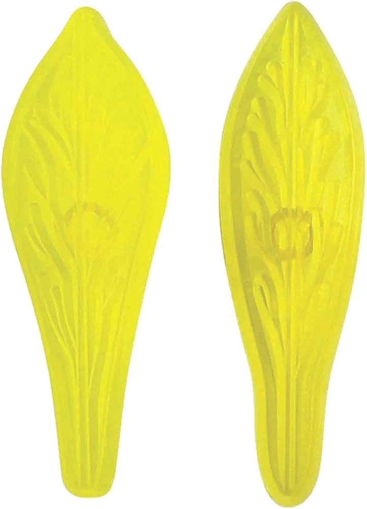 2 lily cutters in yellow plastic by Jem