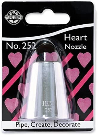 Jem icing nozzle specialty tip 252 for HEARTS