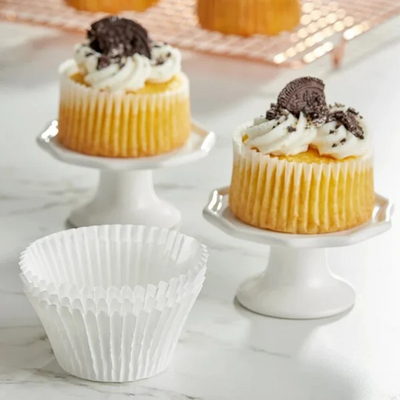 Jumbo Muffin cupcake papers White Pack 50 by Wilton