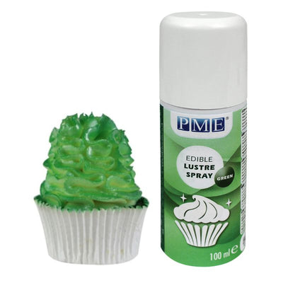 PME Edible lustre spray Green 100ml (North Island Urban Delivery ONLY)