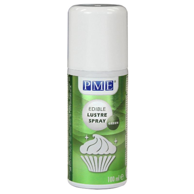 PME Edible lustre spray Green 100ml (North Island Urban Delivery ONLY)
