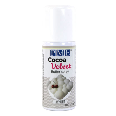 PME Cocoa Velvet Butter spray bottle on a white background