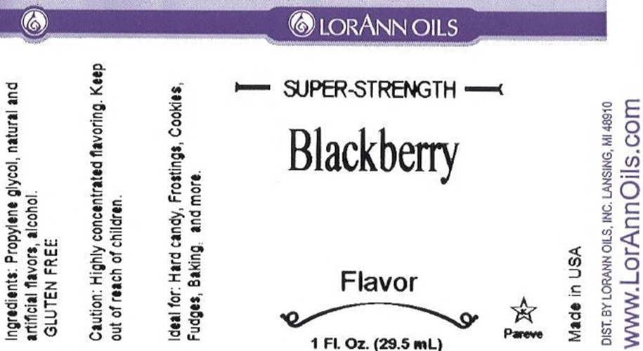 Lorann 1oz bottle of flavouring lbel