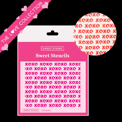 Love XOXO Stencil by Sweet Sticks