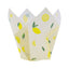 Lemons Muffin cups or cupcake papers - Cafe Style Tulip handkerchief shape