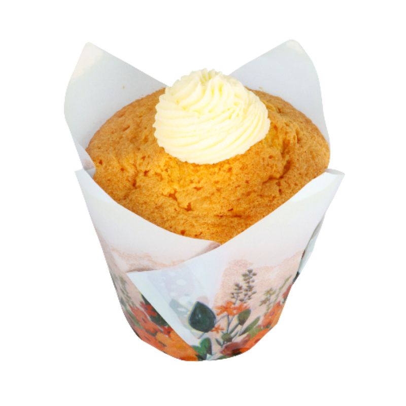 Flower bouquet Muffin cups or cupcake papers - Cafe Style Tulip handkerchief shape