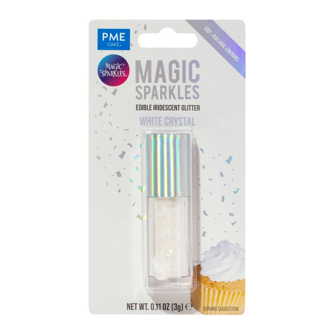 Magic Sparkles Edible Iridescent Glitter by PME White Crystal