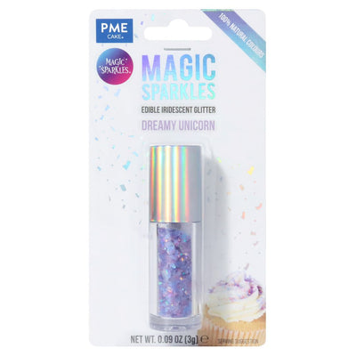 PME Magic Sparkles "Dreamy Unicorn" edible iridescent glitter packaging on a white background