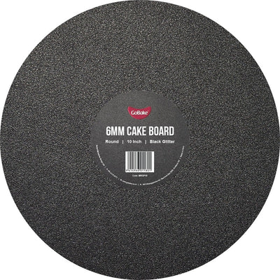 Glitter Black cake board round 10 inch