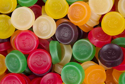 Mega Gums Smiley faces 200g gummy candy lollies by Mayceys NZ