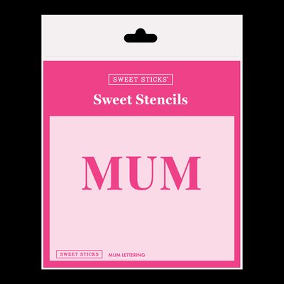 Mum Lettering Stencil by Sweet Sticks