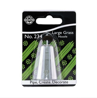 Large Jem icing nozzle tip 234 Grass or Hair