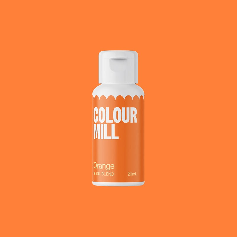 Orange colour mill bottle