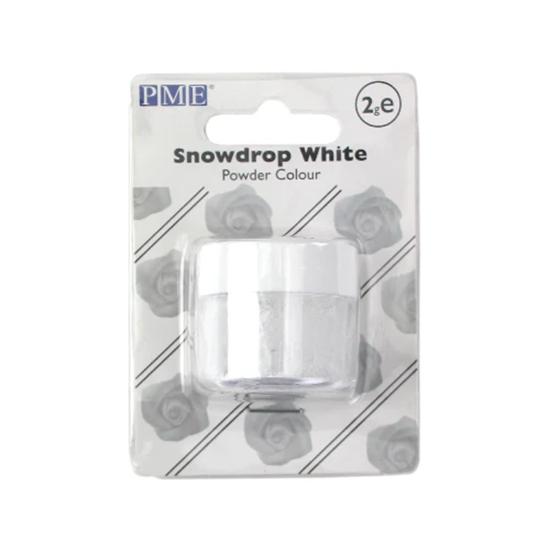 PME Snowdrop White powder colour packaging on a white background