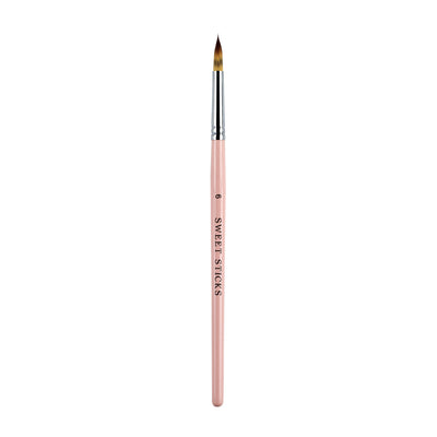 Peach Pointed Round Paint BRUSH No 6 by Sweet Sticks