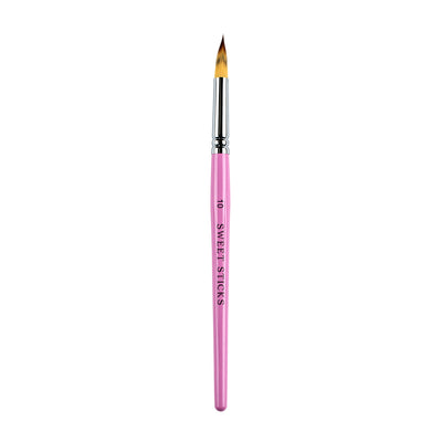 Pink Pointed Round Paint BRUSH No 10 by Sweet Sticks