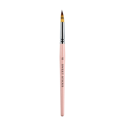 Peach Pointed Round Paint BRUSH No 10 by Sweet Sticks