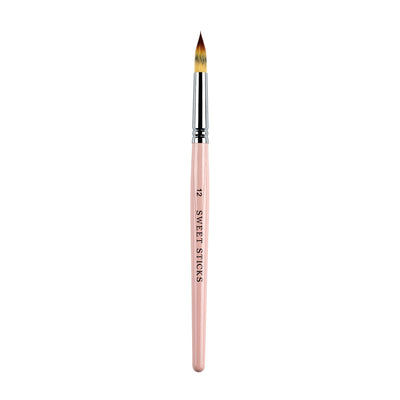 Peach Pointed Round Paint BRUSH No 12 by Sweet Sticks