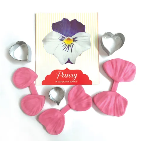 Pansy flower cutters and veiner set