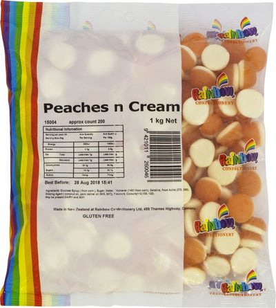 Peaches n Cream Gummy Candy lollies