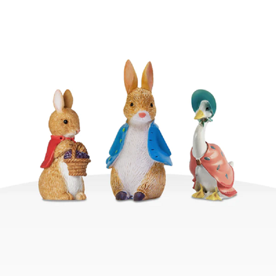 Beatrix Potter™ Peter Rabbit™ Luxury Cake topper Set featuring Jemima and Flopsy