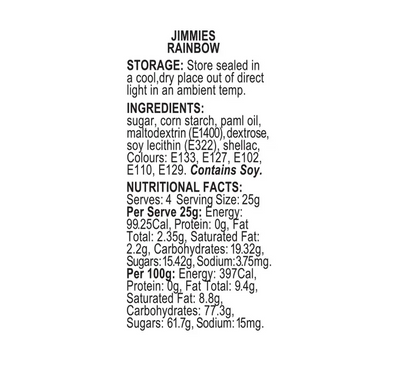 Rainbow Hail Jimmies 60g
