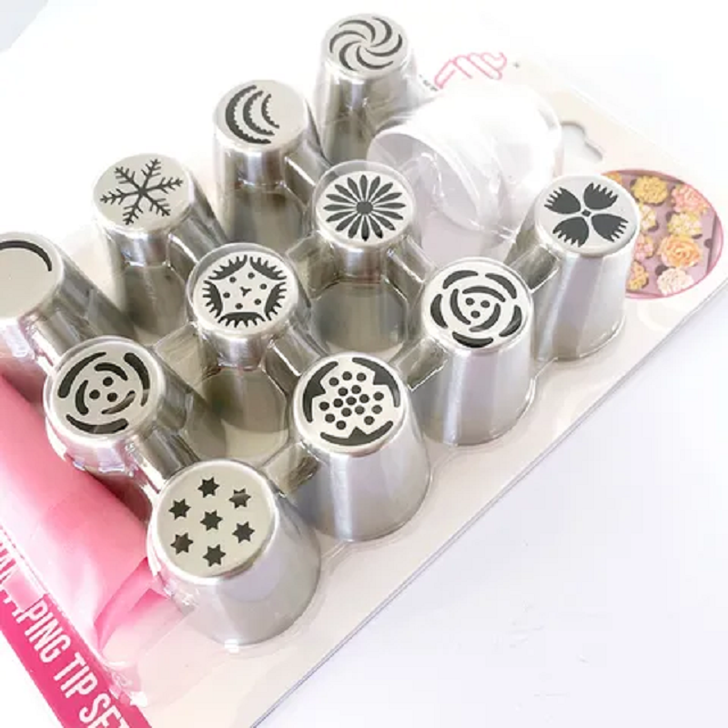 13 piece Russian piping tip nozzles set