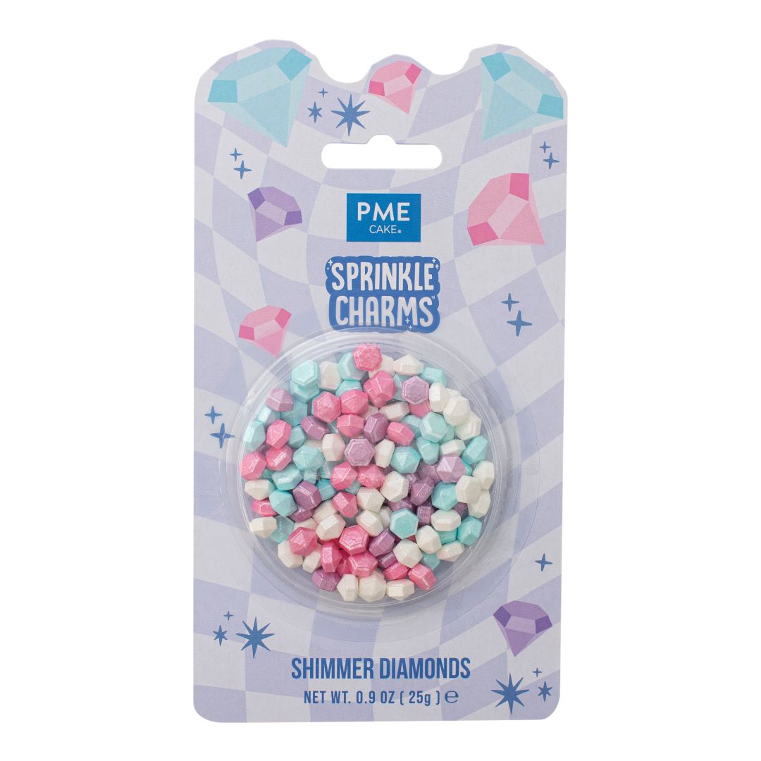 PME Sprinkle Charms Shimmer Diamonds packaging on a white background