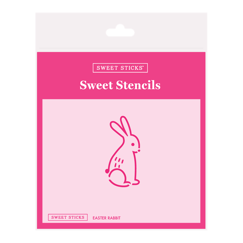 Easter Bunny Rabbit Stencil by Sweet Sticks - Kiwicakes