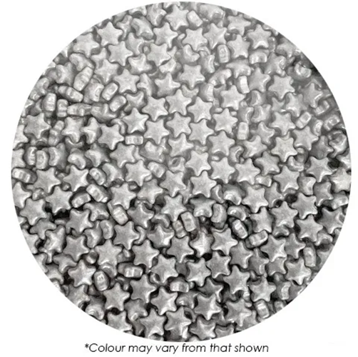 Silver star sprinkles
