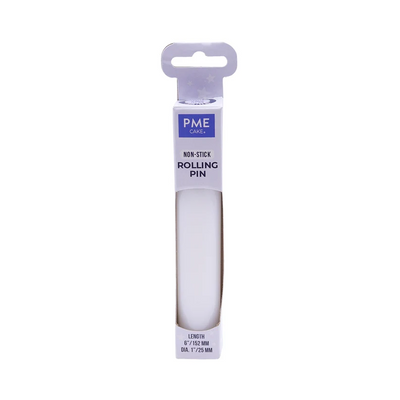 PME 15 cm Non-Stick Polyethylene Rolling Pin in retail packaging