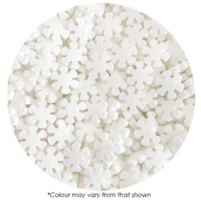 close-up Snowflake Sprinkles white