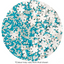 Sprinkle Medley Snowflakes with blue and white