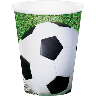 Soccer Ball party cups pack of 8