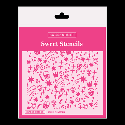 Sparkle Pattern Stencil by Sweet Sticks