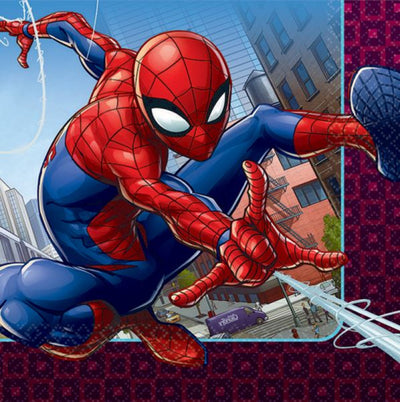 Spiderman party lunch napkins serviettes