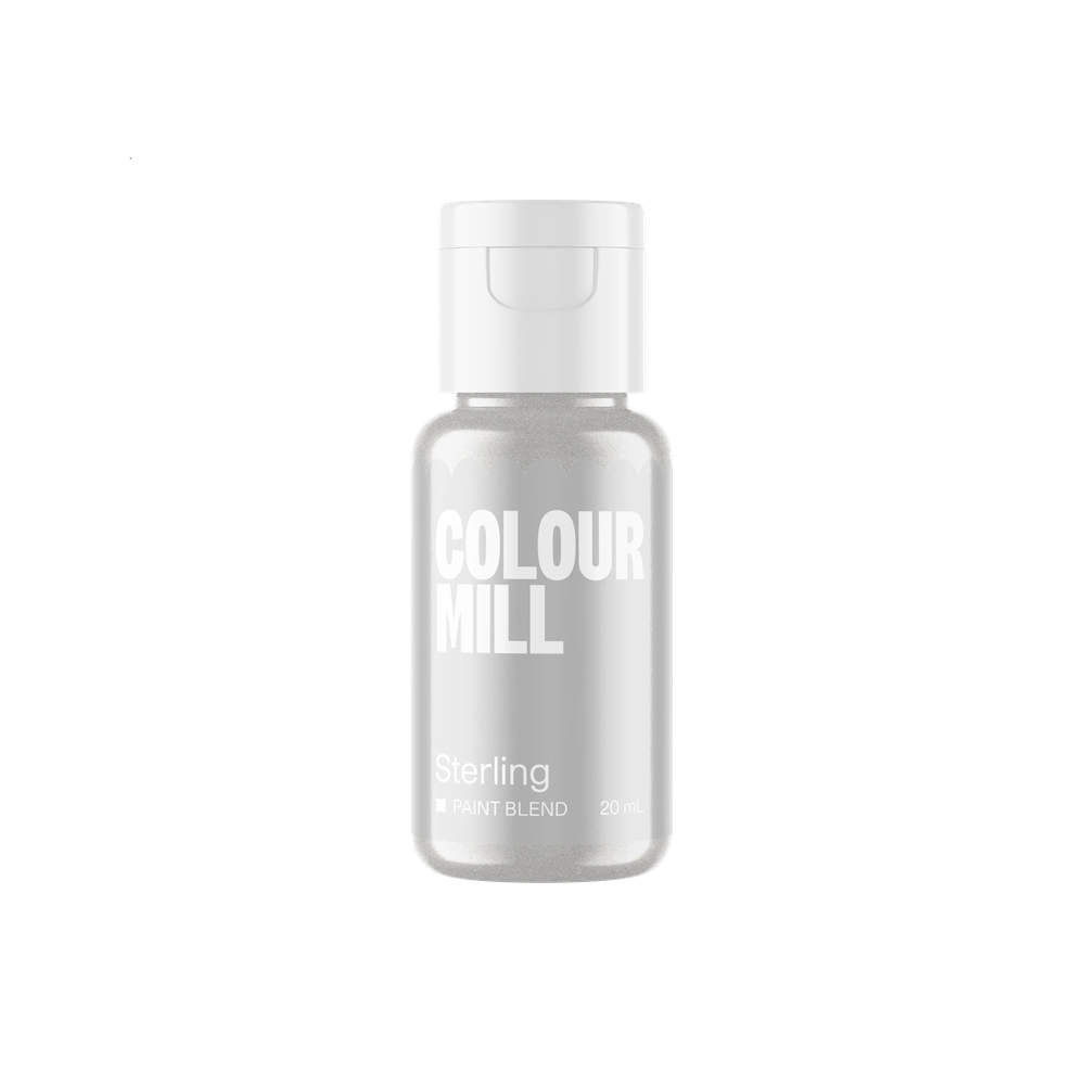 Colour Mill Edible Metallic Paint Sterling Silver grey