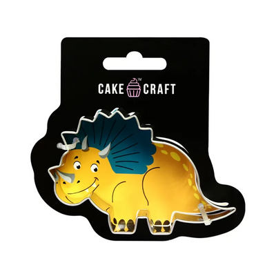 Triceratops dinosaur cookie cutter