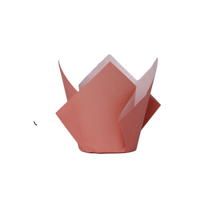 Tulip handkerchief cupcake paper or muffin cups Rose