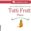 LorAnn Oils Tutti Frutti flavor Super-Strength oil packaging label, featuring a white background with red and green text and a pineapple and banana illustration.