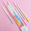 Tall 15cm candles Pastel Colours Glitter Ombre Pack of 12