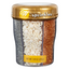 Metallic Sprinkles Gold Silver & pearl Mix with dispensing Lid 6 cell container