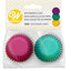 Jewel tone Rainbow mini cupcake papers pack 100