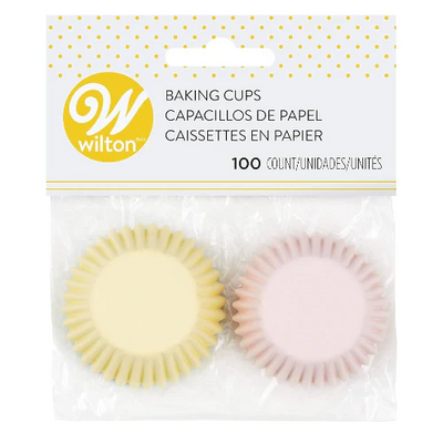 Pastel Rainbow mini cupcake papers pack 100