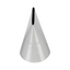 A single metal piping tip with a conical shape and a narrow slit at the top, stamped with the brand name 'WILTON' and number '150' on a plain white background.