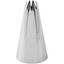 Metallic piping tip with 'Wilton' branding on a white background